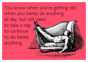 For the record, I am still young & vibrant. Therein lies the problem!